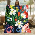 Art Style High Definition Printed Blanket, Used for Sofa, Beds, Living