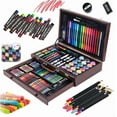 thumbnail image 1 of Art Supplies, 123-Pack Deluxe Art Set with Wooden Case, Art Case Coloring Set for Oil Pastels, Crayons, Colored Pencils, Markers, Creative Gift Box for Adults Artist Beginners Kids Girls Boys, 1 of 9