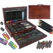 Art Supplies,143 PCS Art Set for Kids, Art Supplies Art Kits for Kids, Wooden Deluxe Painting Art Set, School Supplies Kit Coloring Drawing Case Gift for Teens Boys Girls 4+