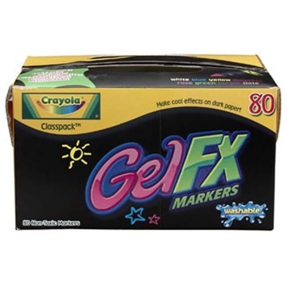 Art Supplies 8212 Gel Fx Washable Classpack- 80 Count