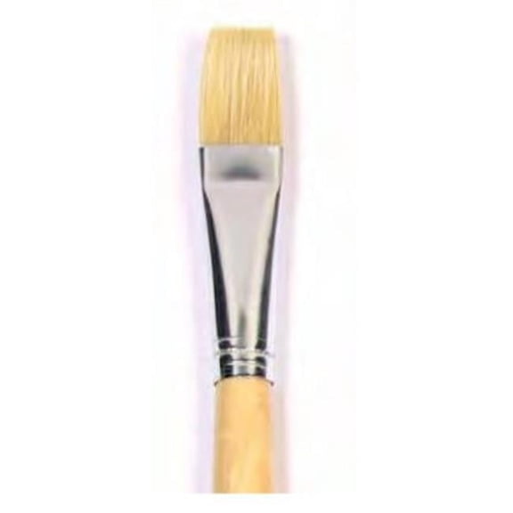 Art Supplies 957908 Easel Brushes White Bristle - 0.5 In.