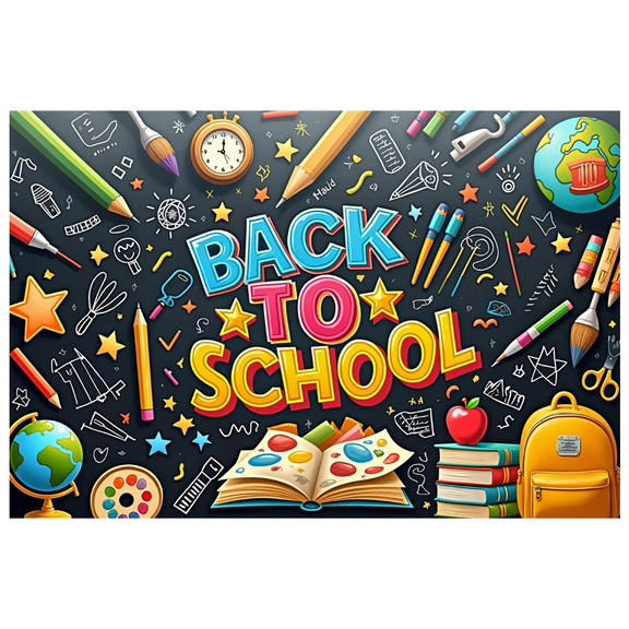 Art Supplies Back to School Banner Educational Classroom Decor Reusability for School Events Teacher Supplies Classroom Decoration