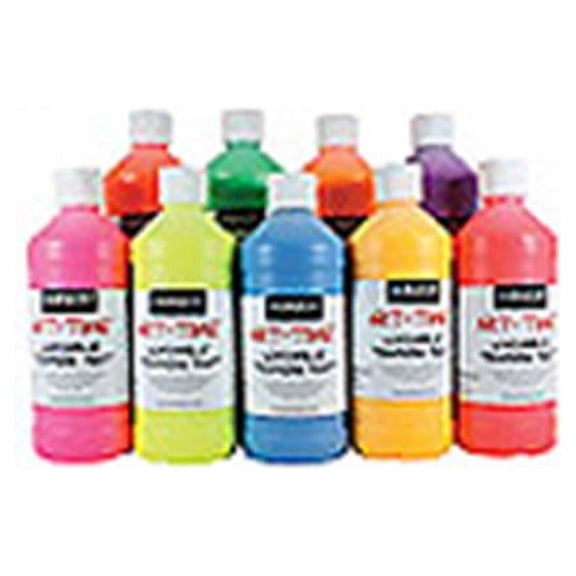 Art Supplies  Fluorescent Tempera Paint - Orange