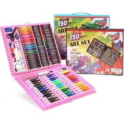 Art Supplies for Kids, 150 Pieces Art Set Crafts Drawing Painting Kit, Portable Art Case Art Kits Includes Oil Pastels, Crayons, Colored Pencils, Creative Gift for Kids, Adults, Teens Girls Boys