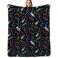 thumbnail image 1 of Art Supplies Star Pattern Flannel Blanket Warm Soft Bedding Throws Winter Camping Chair Sofa Bed, 1 of 6