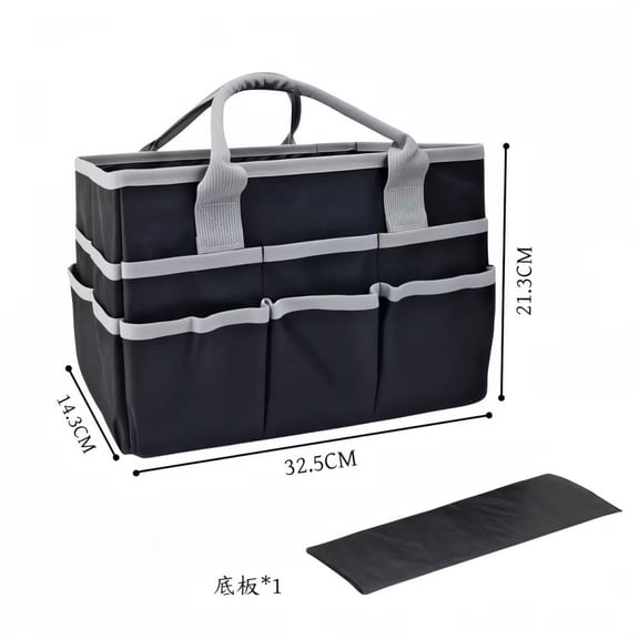 Art Supplies Teacher Storage Bag Capacity Multi Pocket Utility Totes Craft Sewing Pouch Portable Foldable Handbag Fashion Classroom Organizer for School Office Travel Gardening Trimming Tool Bags