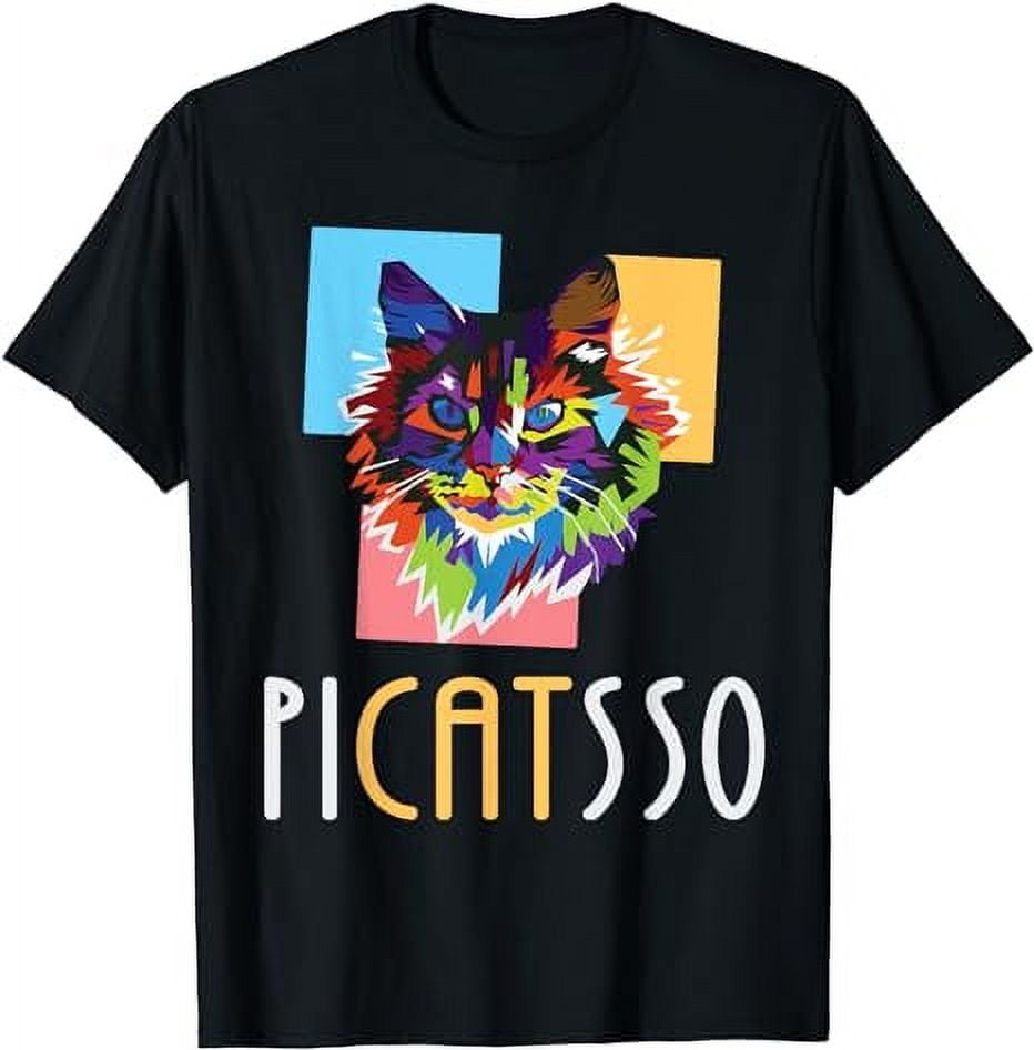 Art T-Shirt Picatsso Cat - Walmart.com
