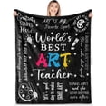 thumbnail image 1 of Art Teacher Gifts for Man Women, Artist Gifts for Teacher, Art Teacher Appreciation Gifts, Teacher Day Gifts, Art Teacher Gifts for Christmas Birthday Retirement, Art Teacher Blanket 60"X50", 1 of 6
