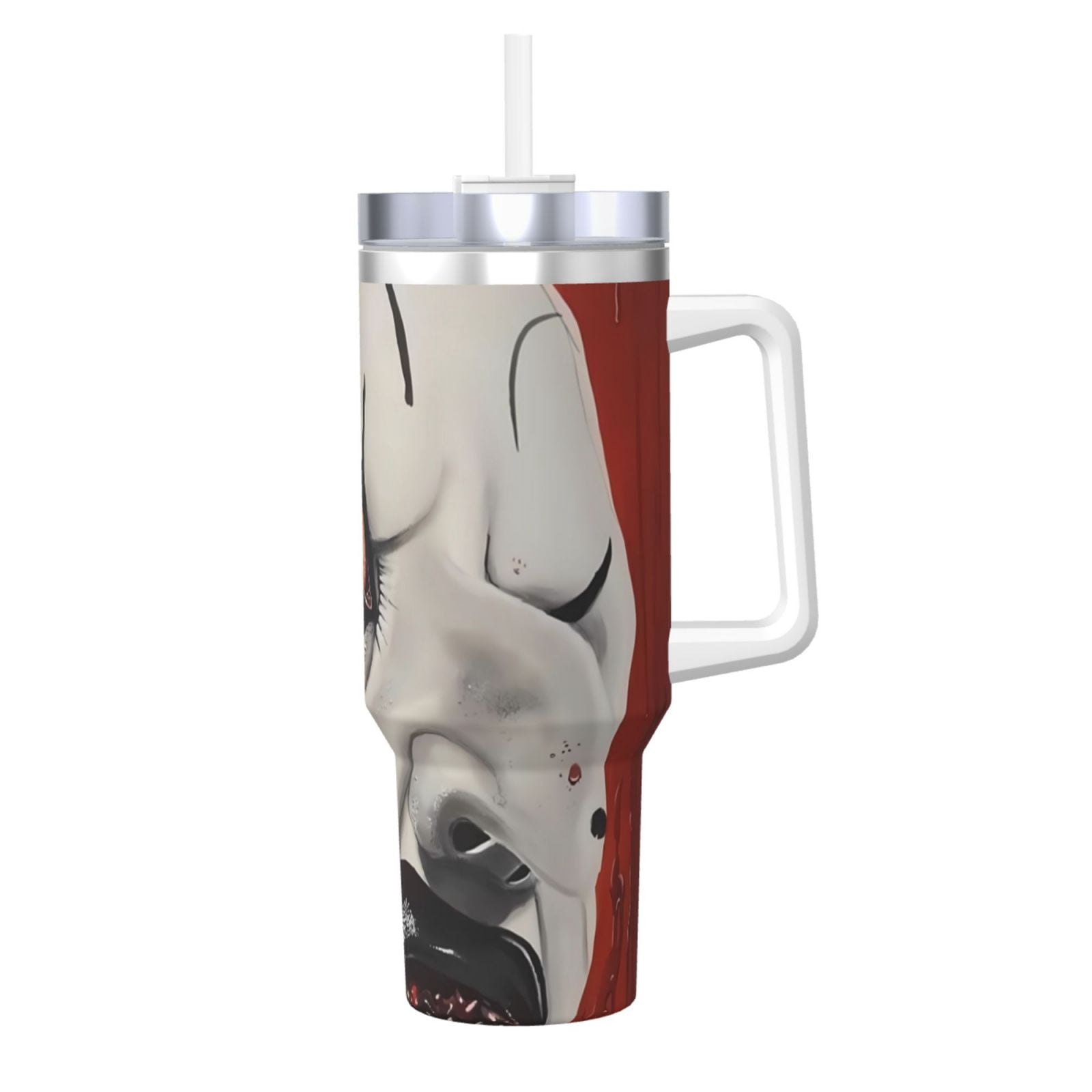 Art-The-Clown 40 Oz Car Cap, Tumbler With Handle Water Bottle Travel ...
