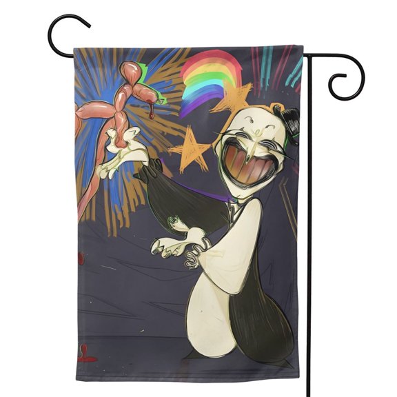 Art-The-Clown Garden Flags, Double Sided Decorative Yard Flag For Outside Yard Lawn Outdoor Home Decoration 12.5"X18"