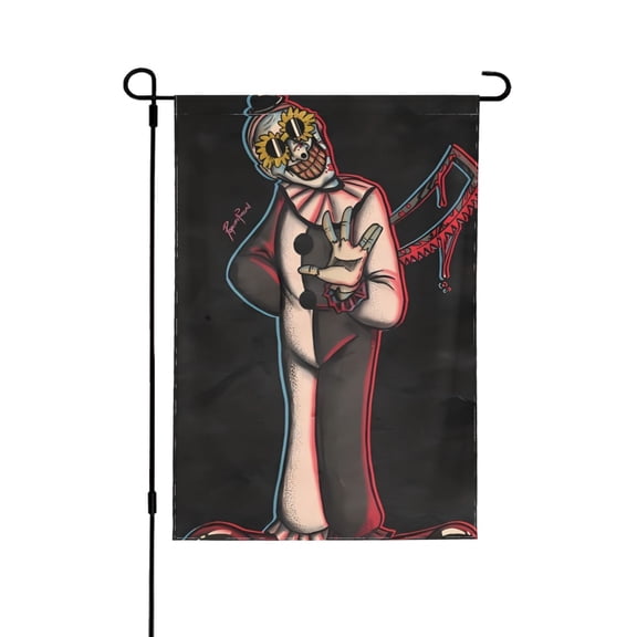Art-The-Clown Garden Flags, Double Sided Decorative Yard Flag For Outside Yard Lawn Outdoor Home Decoration 28"X40"