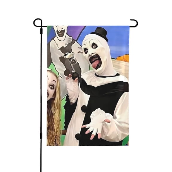 Art-The-Clown Garden Flags, Double Sided Decorative Yard Flag For Outside Yard Lawn Outdoor Home Decoration 28"X40"