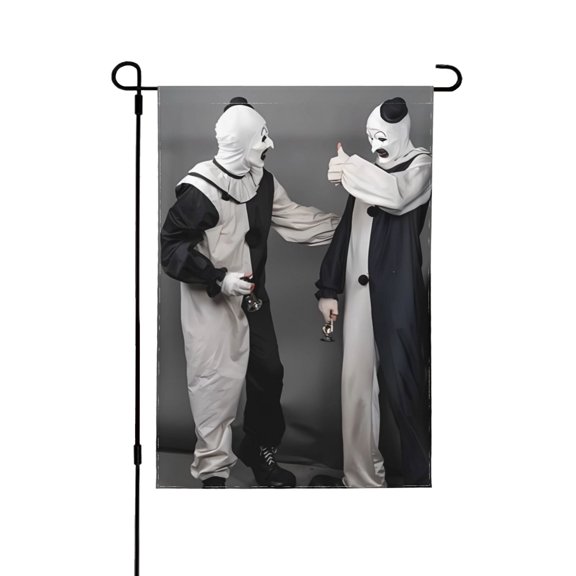 Art-The-Clown Garden Flags, Double Sided Decorative Yard Flag For Outside Yard Lawn Outdoor Home Decoration 28"X40"
