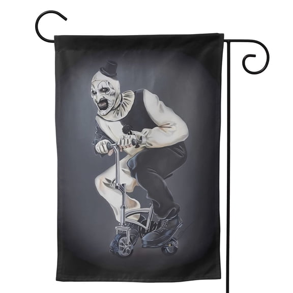 Art-The-Clown Garden Flags, Double Sided Decorative Yard Flag For Outside Yard Lawn Outdoor Home Decoration 28"X40"