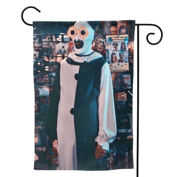 Art-The-Clown Garden Flags, Double Sided Decorative Yard Flag For Outside Yard Lawn Outdoor Home Decoration 28"X40"