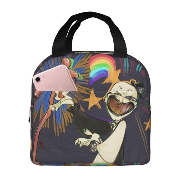 Art-The-Clown Lunch Bag, Reusable Lunch Box For Adults , Portable Large Tote Bag, Lunch Bag For Office Work Picnic Hiking