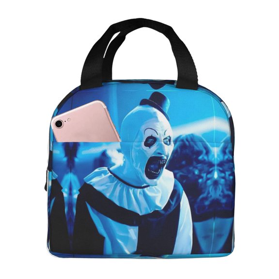 Art-The-Clown Lunch Bag, Reusable Lunch Box For Adults , Portable Large Tote Bag, Lunch Bag For Office Work Picnic Hiking