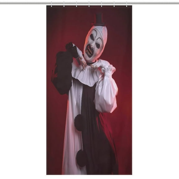 Art The Clown Shower Curtain, Bath Curtain Bathroom Home Decor Waterproof Polyester for Bathroom with 12 Hooks 35.43x70.87Inch（90x180cm）