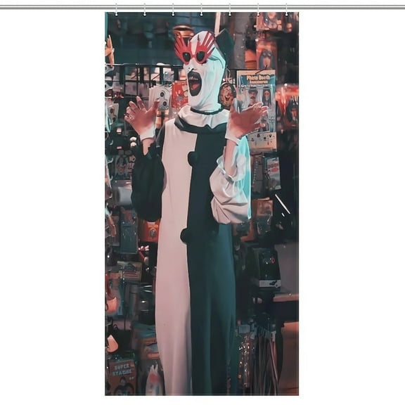 Art The Clown Shower Curtain, Bath Curtain Bathroom Home Decor Waterproof Polyester for Bathroom with 12 Hooks 35.43x70.87Inch（90x180cm）