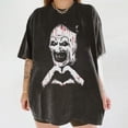 thumbnail image 1 of Art The Clown Terrifier Shirt, Scary Horror Clown T-Shirt, Creepy Heart Hands Tee, 1 of 5
