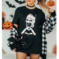 thumbnail image 1 of Art The Clown Terrifier T-Shirt, Scary Horror Clown Shirt, Creepy Heart Hands Tee, Spooky Slasher Fan, Halloween Horror Movie, 1 of 5