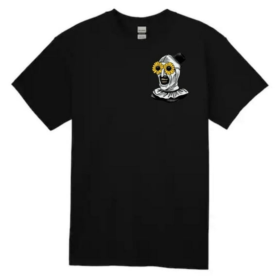 Art The Clown With Glasses T-Shirt, Horror T-Shirt, Horror Movie T-Shirt ,Black Color,Size L