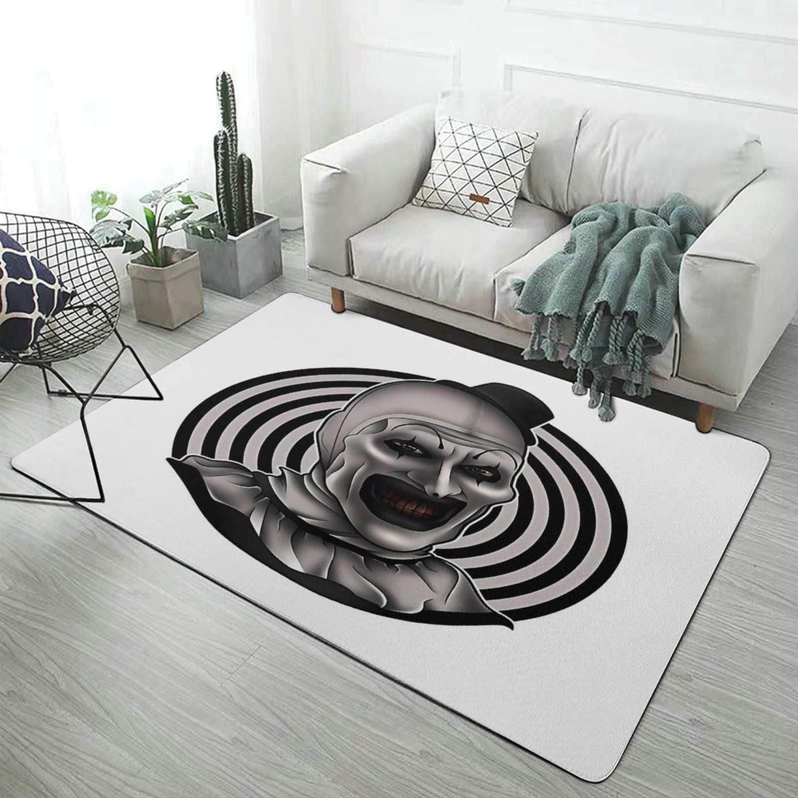 Art The Clowncarpet for Living Room Super Soft Coral Velvet Carpets for ...