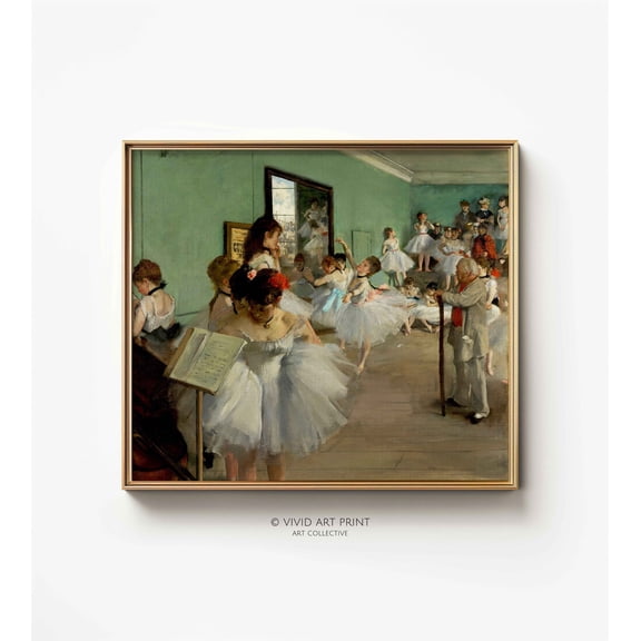 Art "The Dance Class" By Edgar Degas Vintage Home Decor, Vivid Art Print Dc-201 Wall Art, Modern Wall Decor, 8x12 UNFRAMED