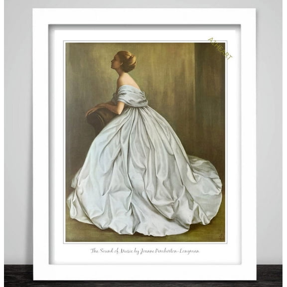 Art The Sound Of Music By Joanne Pemberton-Longman Art. Lady With A Blue Dress On A Couch. Home Decor UNFRAMED