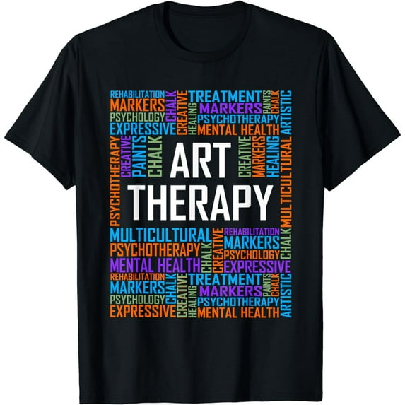 Art Therapy Words Gift Therapist Appreciation Gifts T-Shirt
