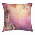 thumbnail image 1 of Art Throw Pillow Cushion Cover, Enchanted Cherry Blossom Petals Field Shabby Chic Floral Garden Spring Picture, Decorative Square Accent Pillow Case, 18 X 18 Inches, Pale Pink Peach, by Ambesonne, 1 of 2