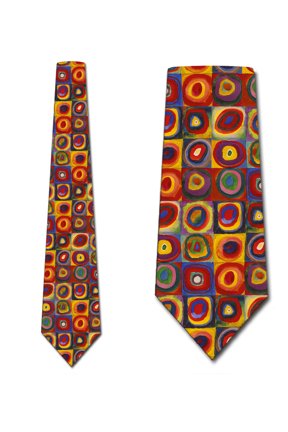 Art Ties Mens Kandinsky Geometric Necktie by Three Rooker