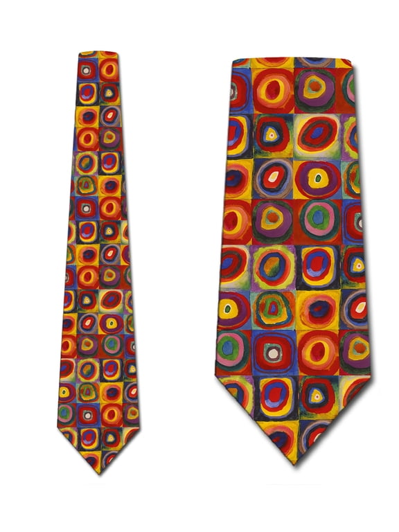 Art Ties Mens Kandinsky Geometric Necktie by Three Rooker