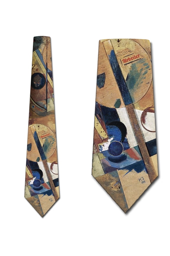 Art Ties Mens Kurt Schwitters Collage Necktie by Three Rooker