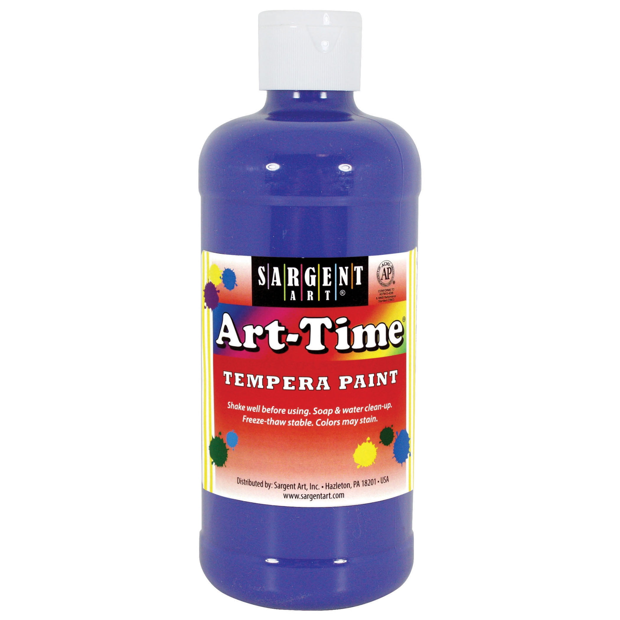 ArtTime® Tempera Paint, Blue 16 oz., 12/pkg