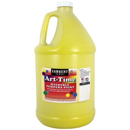 Art-Time® Washable Tempera Paint, Yellow - Gallon