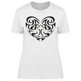 thumbnail image 1 of Art Tribal Heart Shape T-Shirt Women -Image by Shutterstock, Female Large, 1 of 2