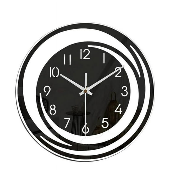 Art Wall Clocks Battery Operated Non Ticking - 12 Inch Silent Office Wall Clock - Wall Clock for School, Office, Livingroom Decor