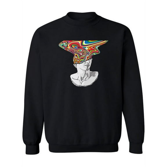 Art With Psychedelic Lines  Sweatshirt Women -Image by Shutterstock, Female 3X-Large