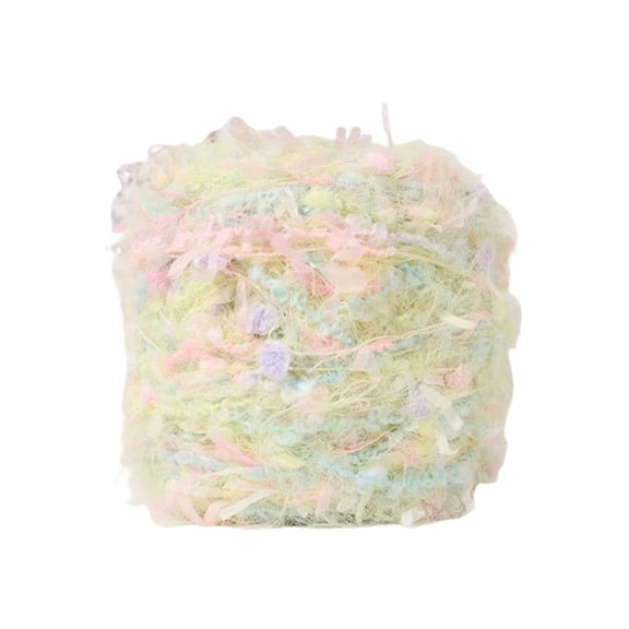 Art Yarn Hand Spun Hand Blended Bright Colors Chunky Wool Roving Non-Shedding Fibers for Soft Durable Creations Perfect for Hand Knitting Scarves Hats and Bags Topliu