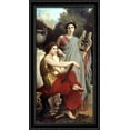 thumbnail image 1 of Art and Literature 22x40 Large Black Ornate Wood Framed Canvas Art by William Adolphe Bouguereau, 1 of 2
