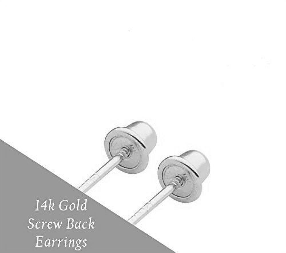 Art and Molly 14k Gold Earring Back Replacement Pair Screw-Back Clutch Unique Fit Only Brand Earrings Will NOT FIT Any Other Brand of Earrings