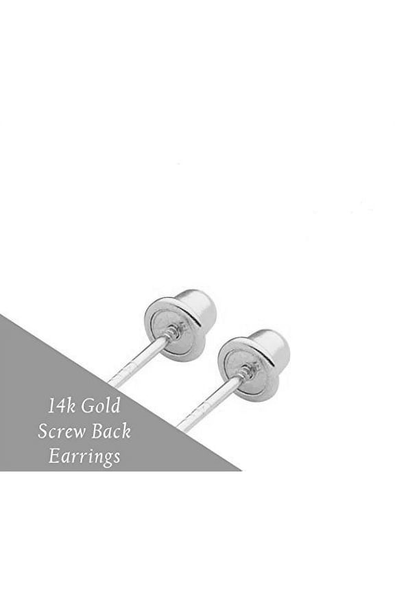 14k Gold Earring Back Replacement Pair Screw-Back Clutch Unique Fit Only Brand Earrings Will NOT FIT Any Other Brand of Earrings