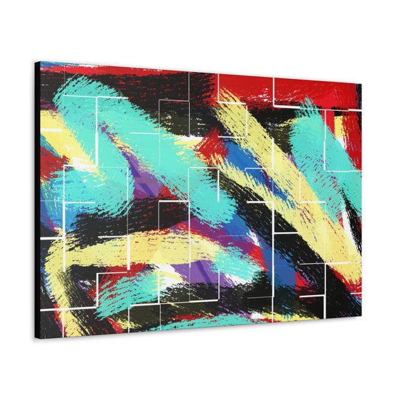 Art by Selin Colorful Abstract Original Wall Painting