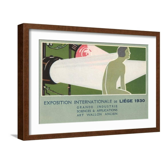 Art.com 1930 International Exposition Art Print, Brown Frame Wall Art, 23" x 17"