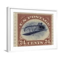 thumbnail image 1 of Art.com 24-Cent U.S. Postage Stamp with an Inverted Jenny Art Print, White Frame Wall Art, 29" x 23", 1 of 5