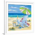 thumbnail image 1 of Art.com 5 o'clock Beach II Art Print by Paul Brent, White Frame Wall Art, 38" x 38", 1 of 5