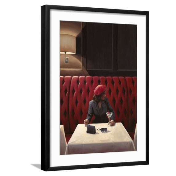 Art.com A Chance Encounter 1 Art Print by Myles Sullivan, Black Frame Wall Art, 21" x 29"