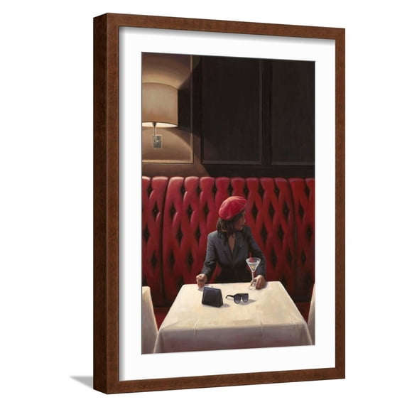 Art.com A Chance Encounter 1 Art Print by Myles Sullivan, Brown Frame Wall Art, 17" x 23"