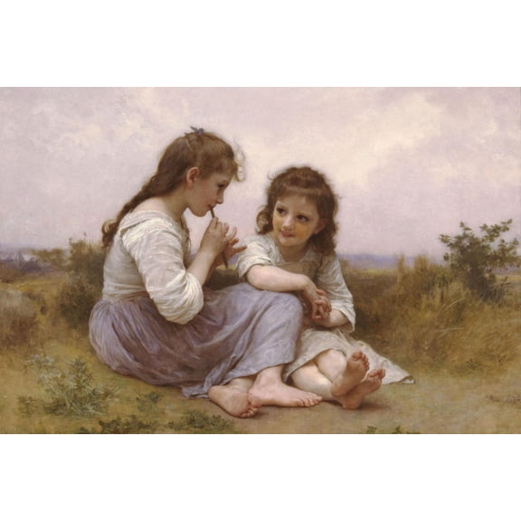 Art.com A Childhood Idyll Art Print by William Adolphe Bouguereau, 18" x 12"